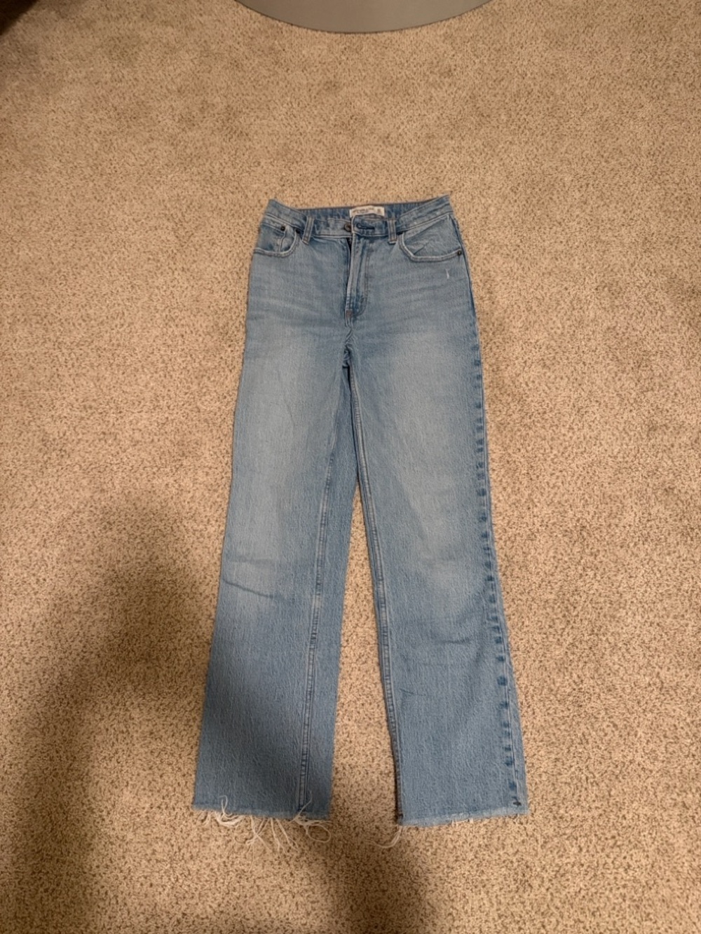Abercrombie & Fitch Light Wash Straight-Leg Jeans